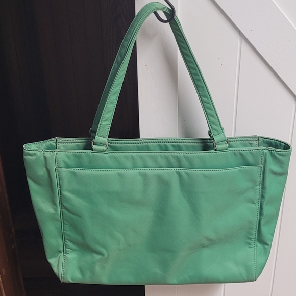 Vintage Kate Spade Nylon Green Shoulder Bag - Picture 8 of 10